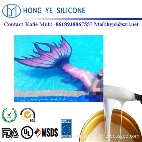 Strong simulation effect silicone mermaid tails